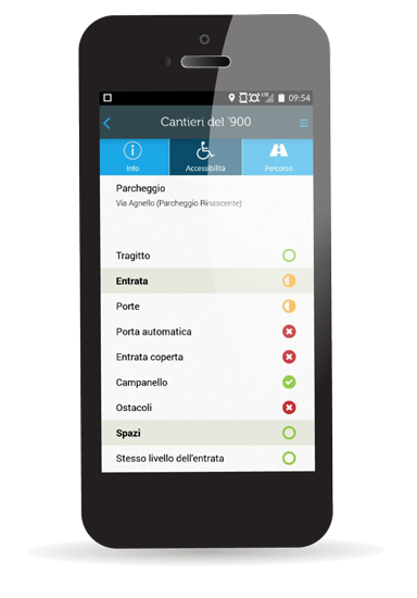 Bircle - Itinerari accessibili per disabili motori, disponibile su Google Play https://play.google.com/store/apps/details?id=it.coppalandini.bircle&hl=it